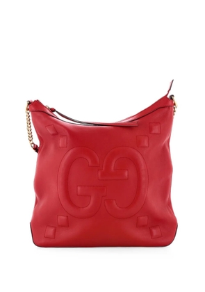 Gucci Pre-Owned Apollo GG Embossed Calfskin Medium hobo bag - Red