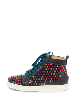 Christian Louboutin Pre-Owned Lou Spikes studded sneakers - Black