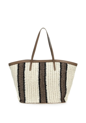 Brunello Cucinelli striped tote bag - Neutrals