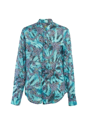 Versace Jeans Couture gems-print long-sleeve shirt - Blue