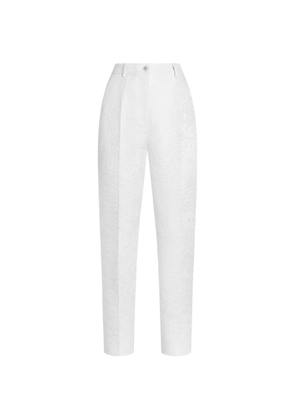 Dolce & Gabbana brocade trousers - White