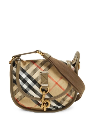 Burberry Pre-Owned mini B Clip Heritage Check shoulder bag - Neutrals
