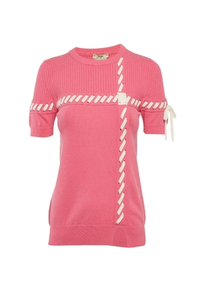 Fendi Pre-Owned bow-detail sweater - Pink