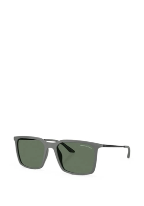Armani Exchange square-frame matte-finish sunglasses - Grey