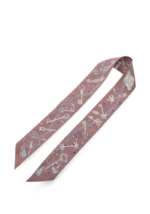 Hermès Pre-Owned 2010 Les Cles a Pois scarf - Purple