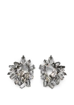 Ermanno Scervino crystal-embellished clip-on earrings - Silver