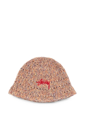 Stüssy Hemp Stock logo-embroidered bucket hat - Orange