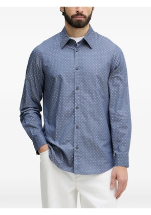 Armani Exchange logo-print long-sleeve shirt - Blue