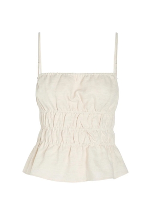 STAUD Ayla square-neck tank top - White