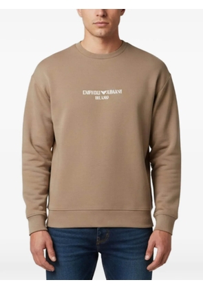 Emporio Armani Pre-Owned logo graphic sweatshirt - Neutrals