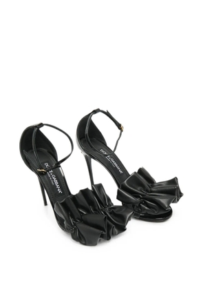 Dolce & Gabbana Pre-Owned Keira ruched-detail sandals - Black