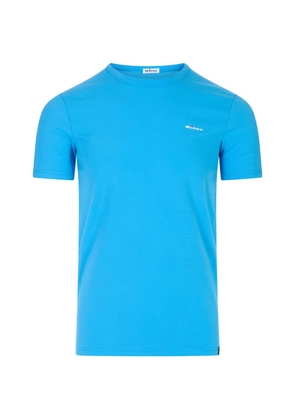 Kiton logo-embroidered T-shirt - Blue