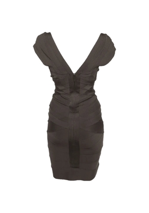 Hervé Léger Pre-Owned Bandage knit mini dress - Grey