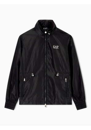 Ea7 Emporio Armani drawstring-waist bomber jacket - Black