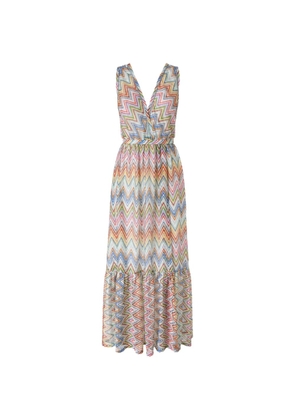 Missoni zigzag-knit beach dress - White