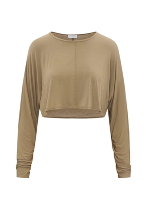 ARTEMIS DICIERO long-sleeve crop top - Green