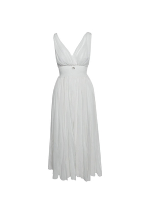 Dolce & Gabbana Pre-Owned V-neck midi dress - White
