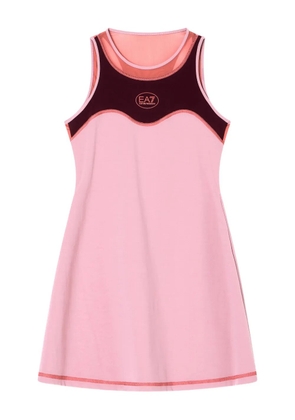 Ea7 Emporio Armani mesh-insert tennis dress - Pink