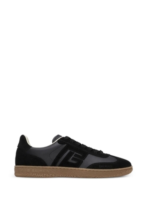 Balmain Swan trainers in smooth leather and suede - Black