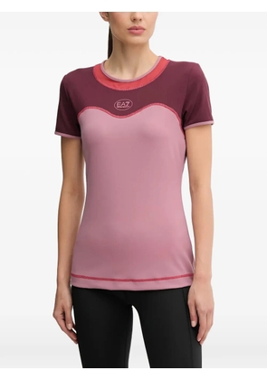 Ea7 Emporio Armani Ventus7 panelled T-shirt - Pink
