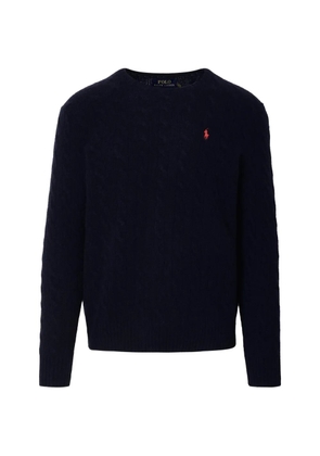 Polo Ralph Lauren cable-knit Pony-motif sweater - Blue