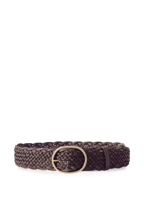 DRAGON DIFFUSION braided leather belt - Brown