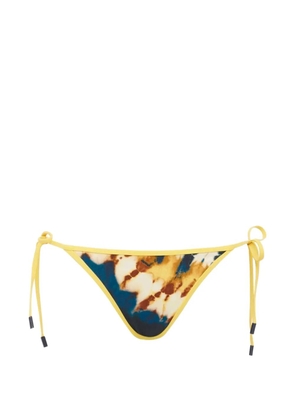 ALEMAIS Martine tie-dye side-tie bikini bottoms - Blue