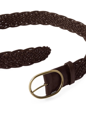 DRAGON DIFFUSION braided leather belt - Brown