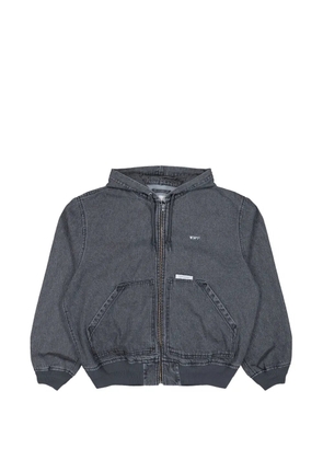 WTAPS D00M zp-up denim hoodie - Black