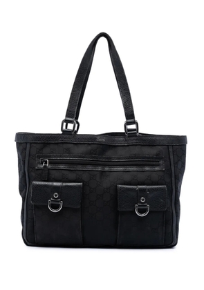 Gucci Pre-Owned 2016-2026 GG Canvas Abbey D Ring Pocket tote bag - Black
