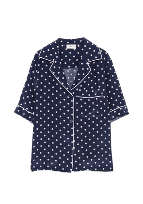 P.A.R.O.S.H. polka-dot piped-trim shirt - Blue
