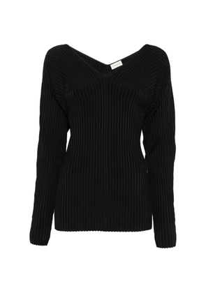By Malene Birger Ocoto ribbed V-neck sweater - Black