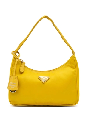 Prada Pre-Owned 2019-2024 Mini Tessuto Re-Edition 2000 shoulder bag - Yellow