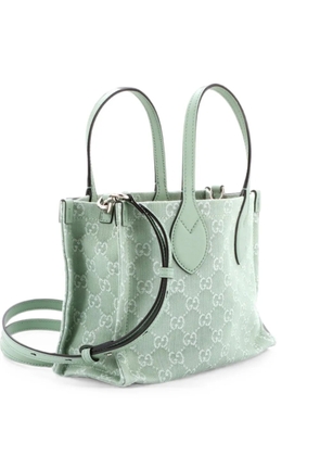 Gucci Pre-Owned Ophidia Shopper GG Denim Medium tote bag - Green
