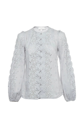 ZIMMERMANN Iris broderie anglaise top - Blue