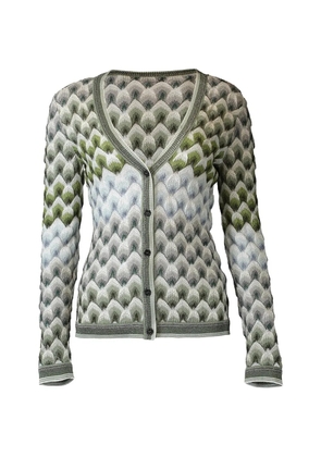 Missoni geometric-pattern V-neck cardigan - Grey
