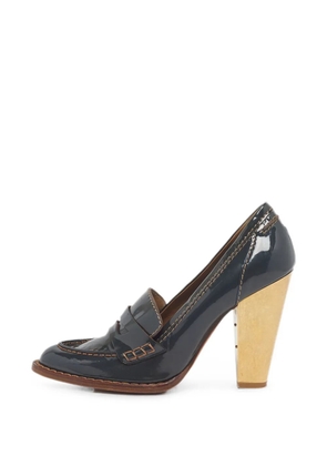 Dolce & Gabbana Pre-Owned penny-strap loafer pumps - Blue