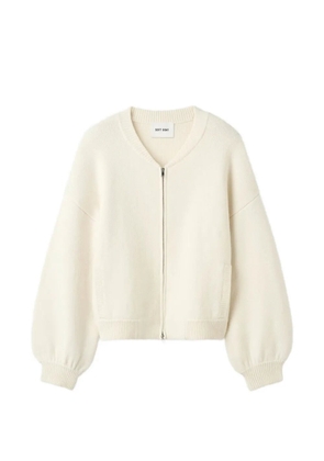 Soft Goat zip-up cardigan - Neutrals