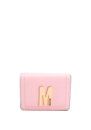 Moschino logo plaque cardholder - Pink