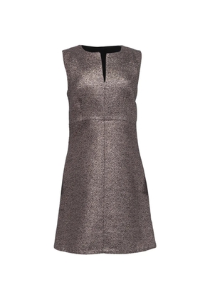 Diane Von Furstenberg Vintage 2010s Yvette metallic dress - Grey