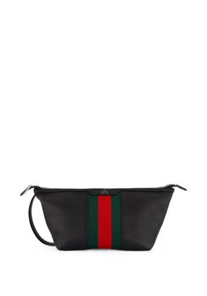 Gucci Web stripe wash bag - Black