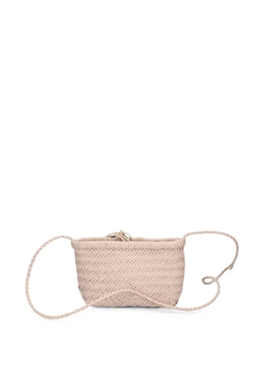 DRAGON DIFFUSION Minsu woven leather crossbody bag - Neutrals