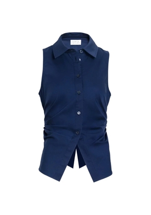 Tanya Taylor Hannah sleeveless gathered top - Blue