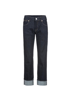Herrlicher Marlies turn-up straight-leg jeans - Blue