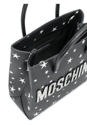 Moschino bear-print tote bag - Black