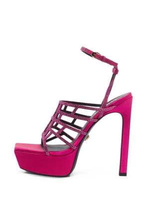 Versace Pre-Owned square-toe sandals - Pink