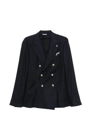 Manuel Ritz double-breasted wool blazer - Blue