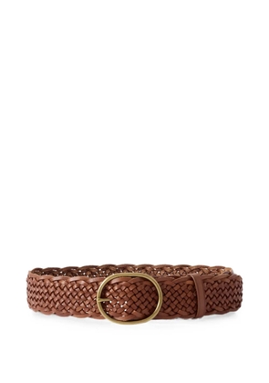 DRAGON DIFFUSION woven leather belt - Brown