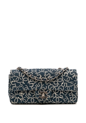 CHANEL Pre-Owned 2005-2006 Small Printed Canvas CC No. 5 Flap shoulder bag - Blue