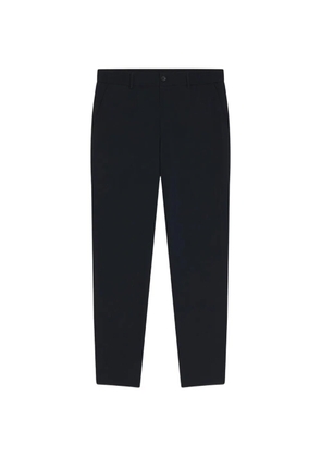 BOSS textured-finish belt-loop trousers - Blue